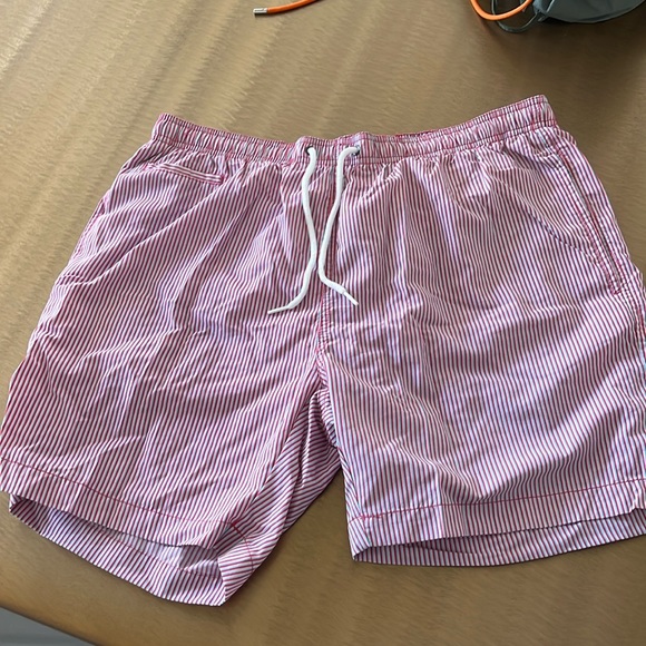 BLUE Saks Fifth Avenue Swim Trunks